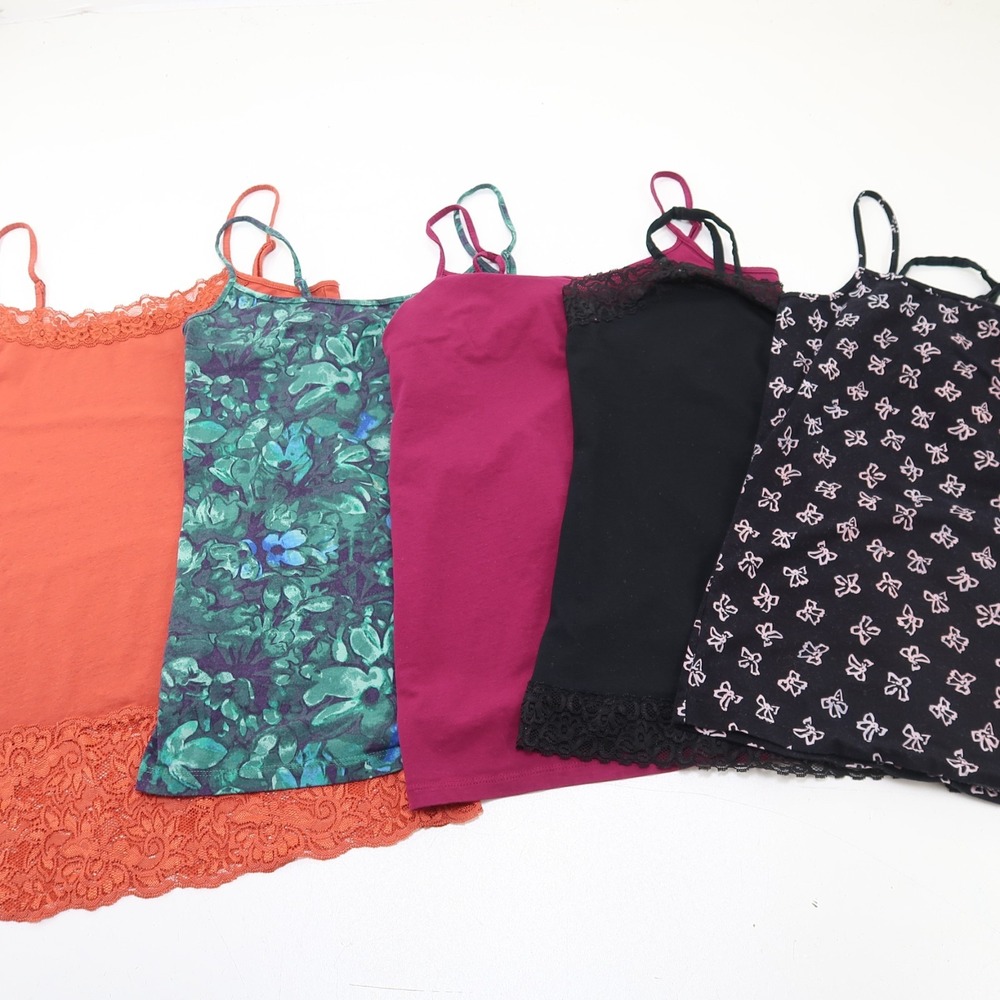 Lot‎ of 5 Ann Taylor Loft Tank Top Camisoles Size Medium Mixed colors Patterns